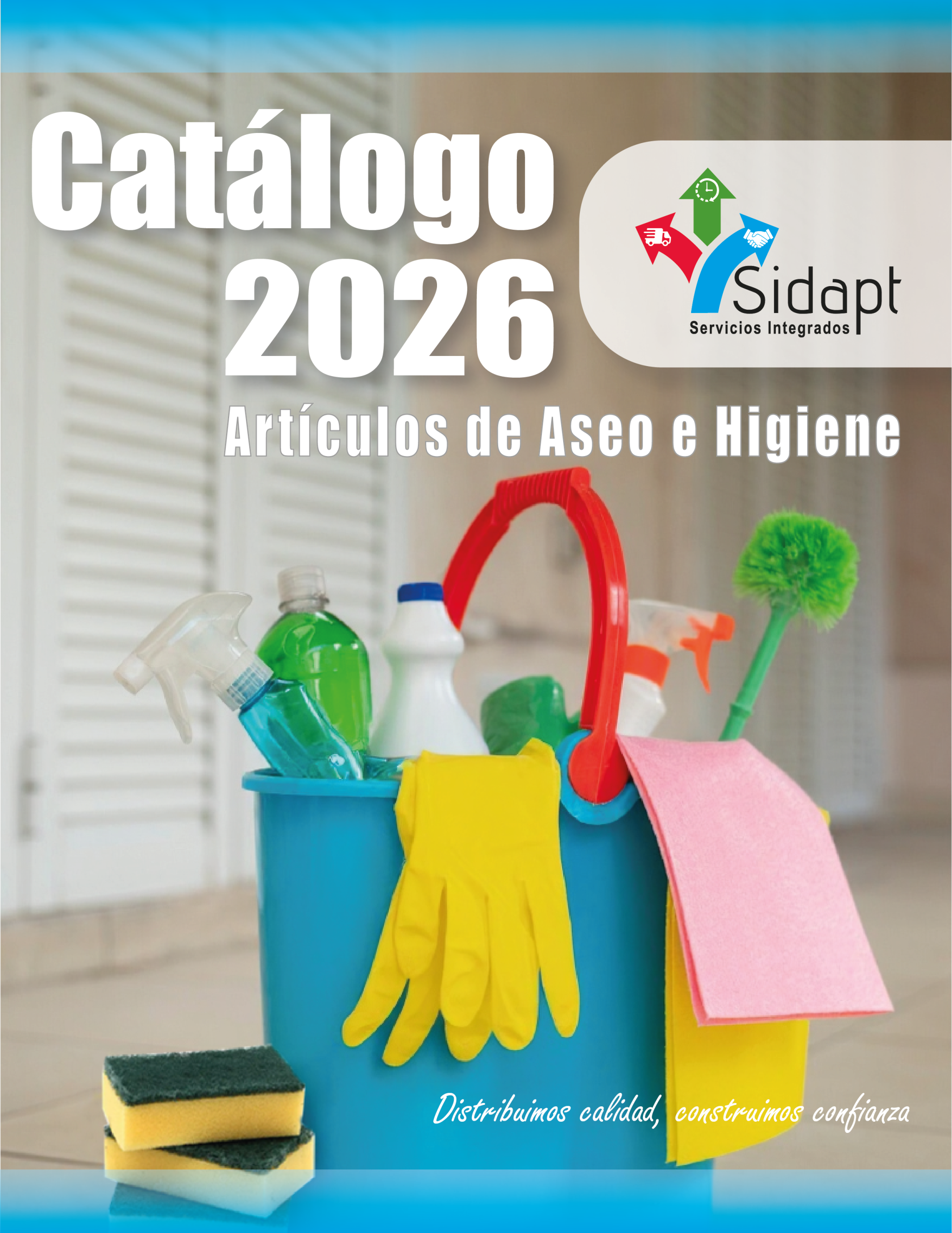Portada catálogo artículos de aseo e higiene SIDAPT